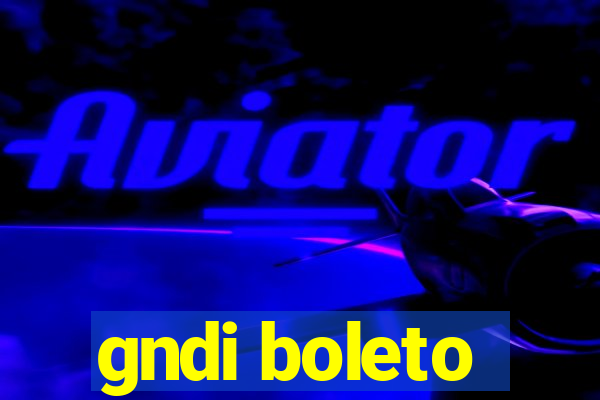 gndi boleto